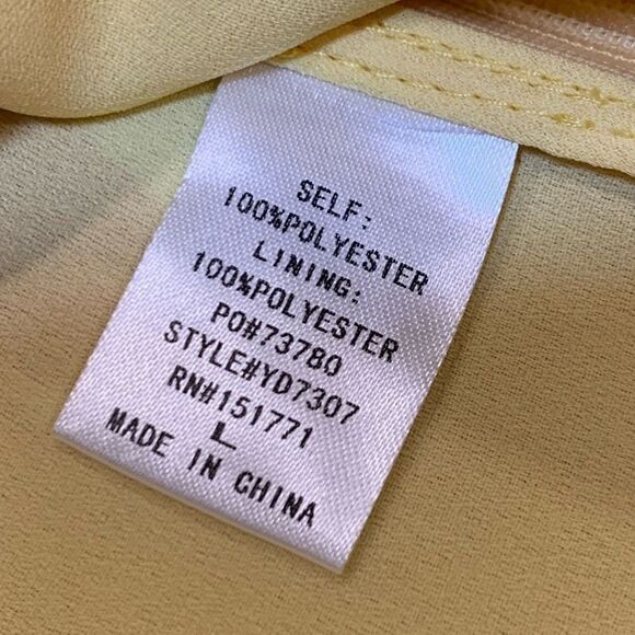 NWT GILLI yellow floral dress Size L - Picture 8 of 12